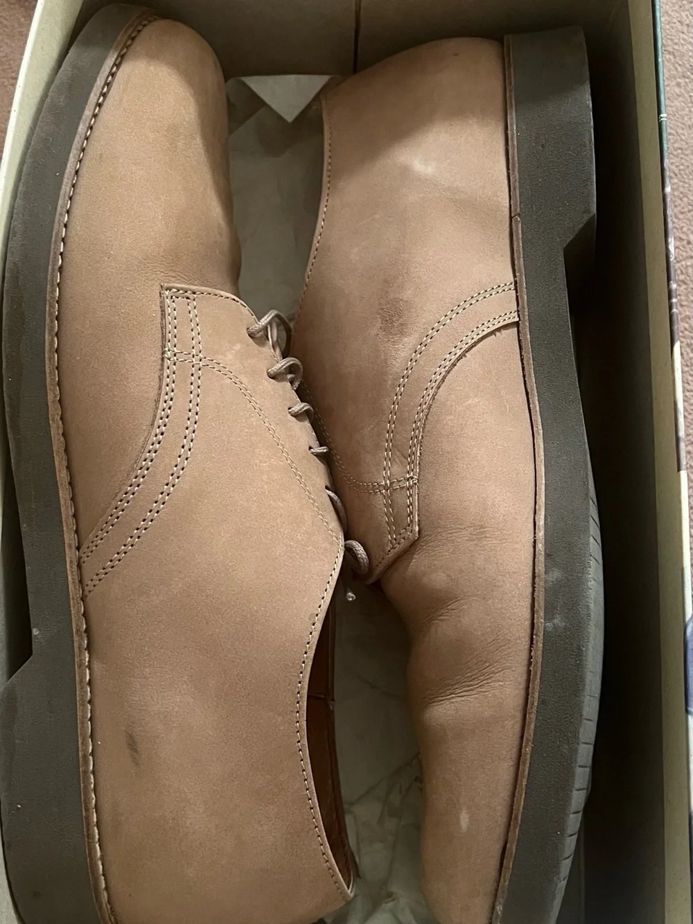 Bass Nubuc Cambridge lace up men’s shoes, size 11
